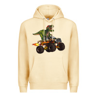 Pina Colada monster truck and t rex dinosaur Premium Hoodie - Artiststas