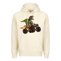 Sandshell monster truck and t rex dinosaur Premium Hoodie - Artiststas