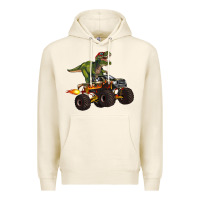 Tofu monster truck and t rex dinosaur Premium Hoodie - Artiststas