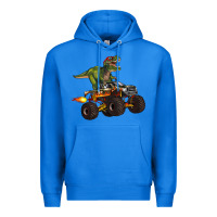 True Royal monster truck and t rex dinosaur Premium Hoodie - Artiststas