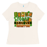 Bone Irish today hangover tomorrow  St. Patricks Day Ladies Tee - FaDigitalArtStudio