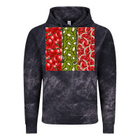 Cloud Black summer fruits Vintage Hoodie - CowhideDigitalArt