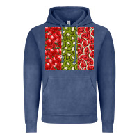 Vintage Denim summer fruits Vintage Hoodie - CowhideDigitalArt