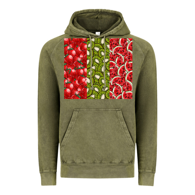 Summer Fruits Vintage Hoodie by CowhideDigitalArt | Teevron