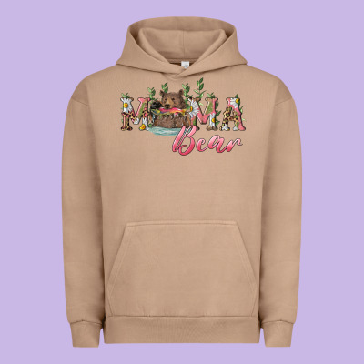 Mama Bear With Daisy Urban Hoodie Designed By Ranaportraitstore
