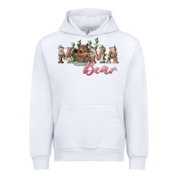 White Mama bear with daisy Urban Hoodie - RanaPortraitStore