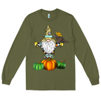 Army Green Scracrow Long Sleeve Tee - CowhideDigitalArt