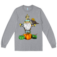 Heather Grey Scracrow Long Sleeve Tee - CowhideDigitalArt