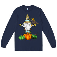 Navy Scracrow Long Sleeve Tee - CowhideDigitalArt