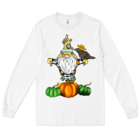 White Scracrow Long Sleeve Tee - CowhideDigitalArt