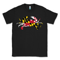 Black Maryland Crab State Pride Flag Classic Tee - maiPhamDesign