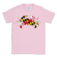 Bubblegum Pink Maryland Crab State Pride Flag Classic Tee - maiPhamDesign