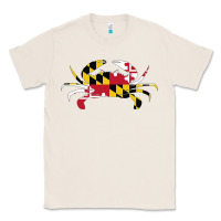 Natural Maryland Crab State Pride Flag Classic Tee - maiPhamDesign