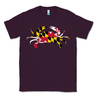 Plum Maryland Crab State Pride Flag Classic Tee - maiPhamDesign