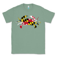 Sage Maryland Crab State Pride Flag Classic Tee - maiPhamDesign