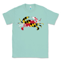 Seafoam Maryland Crab State Pride Flag Classic Tee - maiPhamDesign