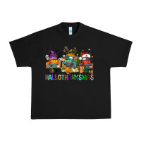 Black hallothanksmas trucks Urban Heavy Tee - FaDigitalArtStudio