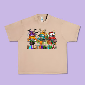 Hallothanksmas Trucks Urban Heavy Tee Designed By Fadigitalartstudio