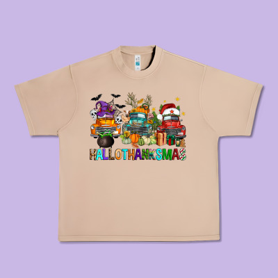 Hallothanksmas Trucks Urban Heavy Tee Designed By Fadigitalartstudio