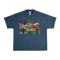 Midnight Navy hallothanksmas trucks Urban Heavy Tee - FaDigitalArtStudio