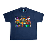 Navy hallothanksmas trucks Urban Heavy Tee - FaDigitalArtStudio