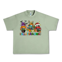 Oil Green hallothanksmas trucks Urban Heavy Tee - FaDigitalArtStudio
