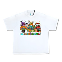 White hallothanksmas trucks Urban Heavy Tee - FaDigitalArtStudio