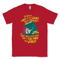 Red Pinky and the Brain The World Classic Tee - maiPhamDesign
