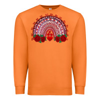 Carrot valentines day rainbow with roses Premium Sweatshirt - RanaPortraitStore