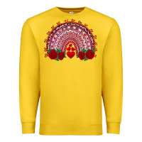 Lemon valentines day rainbow with roses Premium Sweatshirt - RanaPortraitStore