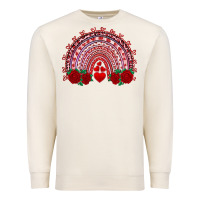 Sandshell valentines day rainbow with roses Premium Sweatshirt - RanaPortraitStore