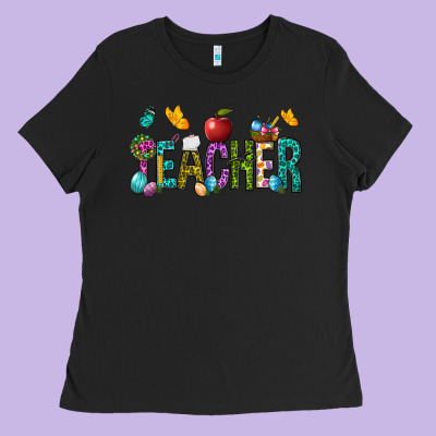 Easter Teacher Ladies Tee Designed By Bundleandbundleshop