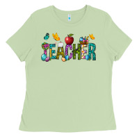 Matcha Easter Teacher Ladies Tee - BundleAndBundleShop