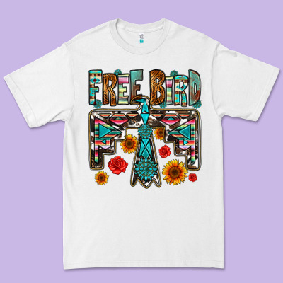 Western Free Bird Premium Tee Designed By Oliviacreatesart