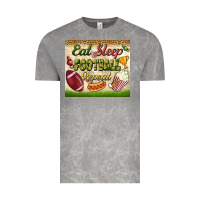 Cloud Rock eat sleep football repeat tumbler Vintage Tee - BundleAndBundleShop