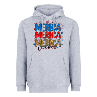 Heather Grey merica merica merica vibes Heavyweight Hoodie - RanaPortraitStore