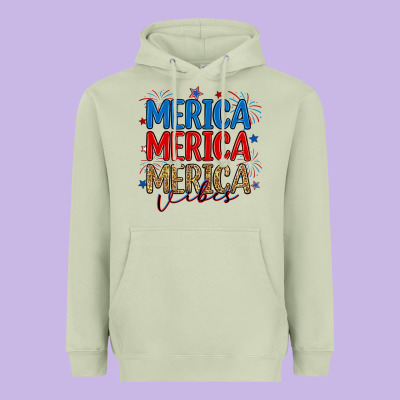 Merica Merica Merica Vibes Heavyweight Hoodie Designed By Ranaportraitstore