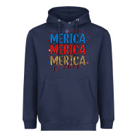 Navy merica merica merica vibes Heavyweight Hoodie - RanaPortraitStore