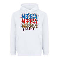 White merica merica merica vibes Heavyweight Hoodie - RanaPortraitStore
