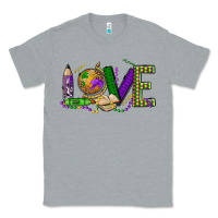 Heather Grey love teacher mardi gras Classic Tee - OliviaCreatesArt