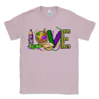 Lilac love teacher mardi gras Classic Tee - OliviaCreatesArt
