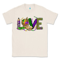 Natural love teacher mardi gras Classic Tee - OliviaCreatesArt