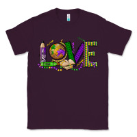Plum love teacher mardi gras Classic Tee - OliviaCreatesArt