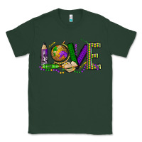 Sports Green love teacher mardi gras Classic Tee - OliviaCreatesArt