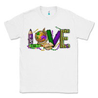 White love teacher mardi gras Classic Tee - OliviaCreatesArt