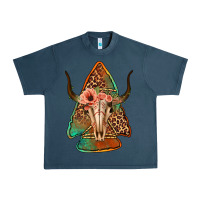 Midnight Navy bullskull arrowhead Urban Heavy Tee - Jasminsmagicworld