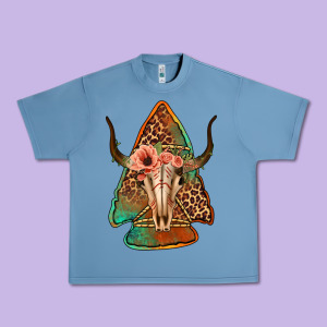 Bullskull Arrowhead Urban Heavy Tee Designed By Jasminsmagicworld