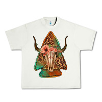 Pistachio bullskull arrowhead Urban Heavy Tee - Jasminsmagicworld