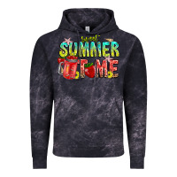 Cloud Black summer time Vintage Hoodie - CowhideDigitalArt
