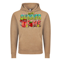 Vintage Coffee summer time Vintage Hoodie - CowhideDigitalArt
